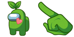 Cursor preview: Lime Sprout - 6 - cute-cursor.com