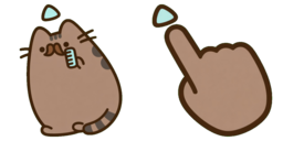 Cursor preview: Mustache Comb Cat - 18 - cute-cursor.com