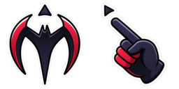 Cursor preview: Future Bat Mark - 16 - cute-cursor.com
