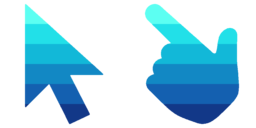 Cursor preview: Teal Band - 14 - cute-cursor.com