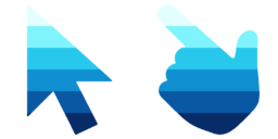 Cursor preview: Aqua Band - 8 - cute-cursor.com