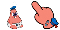 Cursor preview: Pink Sailor Baby - 3 - cute-cursor.com