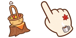 Cursor preview: Stump Picnic - 2 - cute-cursor.com