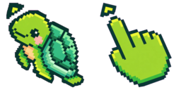 Cursor preview: Pixel Sea Turtle - 18 - cute-cursor.com