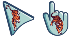 Pratinjau kursor: Mint Tiger - 1 - cute-cursor.com