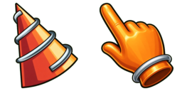 Cursor preview: Spiral Drill Cone - 16 - cute-cursor.com
