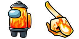 Cursor preview: Flame Pot Crew - 15 - cute-cursor.com