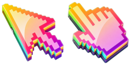 Cursor preview: Prism Candy - 9 - cute-cursor.com