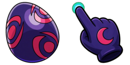 Cursor preview: Crescent Egg - 6 - cute-cursor.com