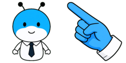 Cursor preview: Bugcat Capoo Office Worker - 11 - cute-cursor.com