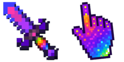 Cursor preview: Stardew Valley Magic Rock Candy and Infinity Dagger - 8 - cute-cursor.com