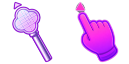 Cursor preview: Neon Clover Wand - 7 - cute-cursor.com