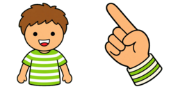 Cursor preview: Diary of a Wimpy Kid Rowley Jefferson - 4 - cute-cursor.com