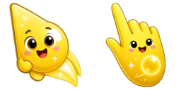 Cursor preview: Sunny Lemon Smile - 55 - cute-cursor.com