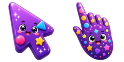 Cursor preview: Grape Spark - 56 - cute-cursor.com