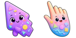Cursor preview: Lilac Confetti - 60 - cute-cursor.com