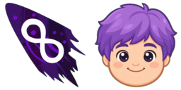 Cursor preview: Cosmic Infinity Pup - 51 - cute-cursor.com