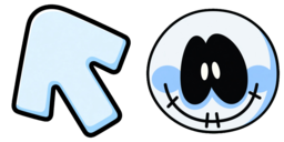 Cursor preview: Soft Blue Stitch - 52 - cute-cursor.com