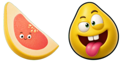 Cursor preview: Tongue Out Pomelo - 53 - cute-cursor.com