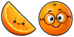 Cursor preview: Anxious Citrus Round - 54 - cute-cursor.com