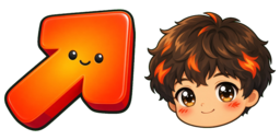 Cursor preview: Ember Chunky Smile - 55 - cute-cursor.com