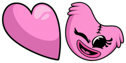 Cursor preview: Bubblegum Heart Plush - 58 - cute-cursor.com