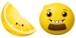 Cursor preview: Goofy Mustache Lemon - 60 - cute-cursor.com