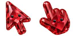 Cursor preview: Ruby Gem Smile - 61 - cute-cursor.com