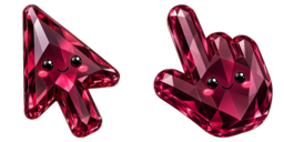 Cursor preview: Garnet Gem Smile - 30 - cute-cursor.com