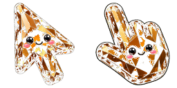 Cursor preview: Citrine Gem Smile - 31 - cute-cursor.com