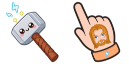 Cursor preview: Storm Hammer Buddy - 20 - cute-cursor.com