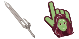 Cursor preview: Sage Blade Buddy - 1 - cute-cursor.com