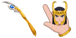 Cursor preview: Emerald Horn Buddy - 1 - cute-cursor.com