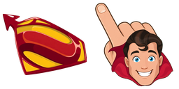 Cursor preview: Sunny Shield Smile - 1 - cute-cursor.com