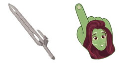 Cursor preview: Verdant Edge Cute - 1 - cute-cursor.com