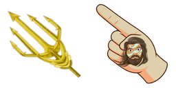 Cursor preview: Aquaman Buddy - 1 - cute-cursor.com