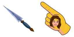 Cursor preview: Wonder Woman Buddy - 1 - cute-cursor.com