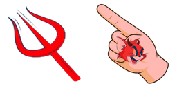 Cursor preview: Devil Tom Buddy - 1 - cute-cursor.com