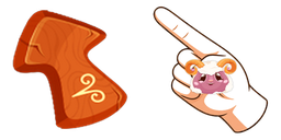 Cursor preview: Zodiac Sign Cute - 1 - cute-cursor.com