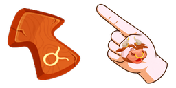 Cursor preview: Zodiac Sign Cute - 1 - cute-cursor.com