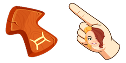 Cursor preview: Zodiac Sign Cute - 1 - cute-cursor.com
