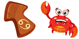 Cursor preview: Crabby Claw Cute - 1 - cute-cursor.com