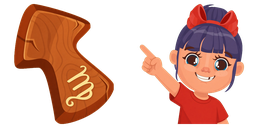 Cursor preview: Virgo Bow Cute - 1 - cute-cursor.com