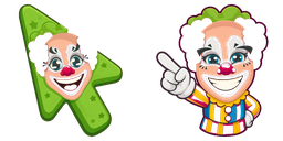 Cursor preview: Pink Clown Pal - 1 - cute-cursor.com
