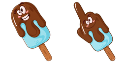 Cursor preview: Choco Drip Pop - 1 - cute-cursor.com