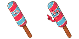 Cursor preview: Stripe Moon Pop - 1 - cute-cursor.com