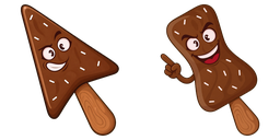 Cursor preview: Choco Bar Pal - 1 - cute-cursor.com