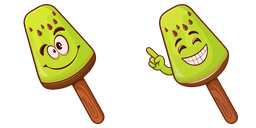 Cursor preview: Kiwi Seed Pop - 1 - cute-cursor.com