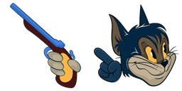 Cursor preview: Blue Alley Paw - 1 - cute-cursor.com