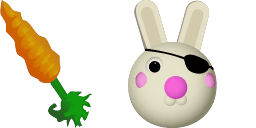 Cursor preview: Bunny and Piggy - 61 - cute-cursor.com